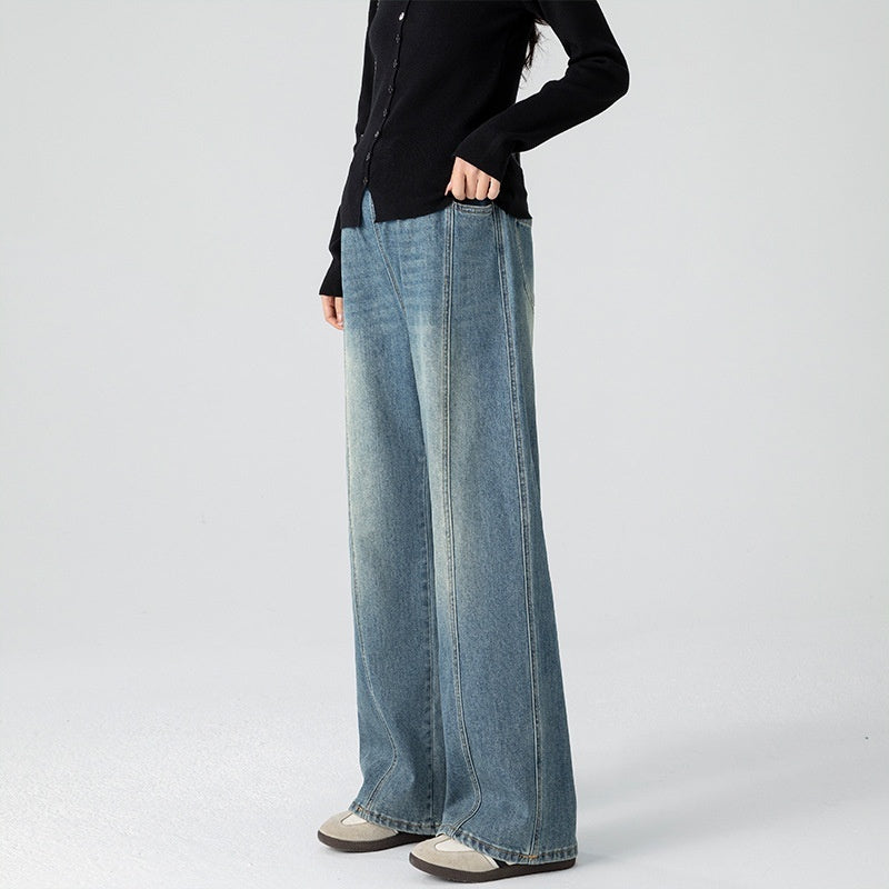Vintage Blue High-Waist Loose Fit Jeans