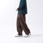 Cotton Men's Loose Wide Leg Pants