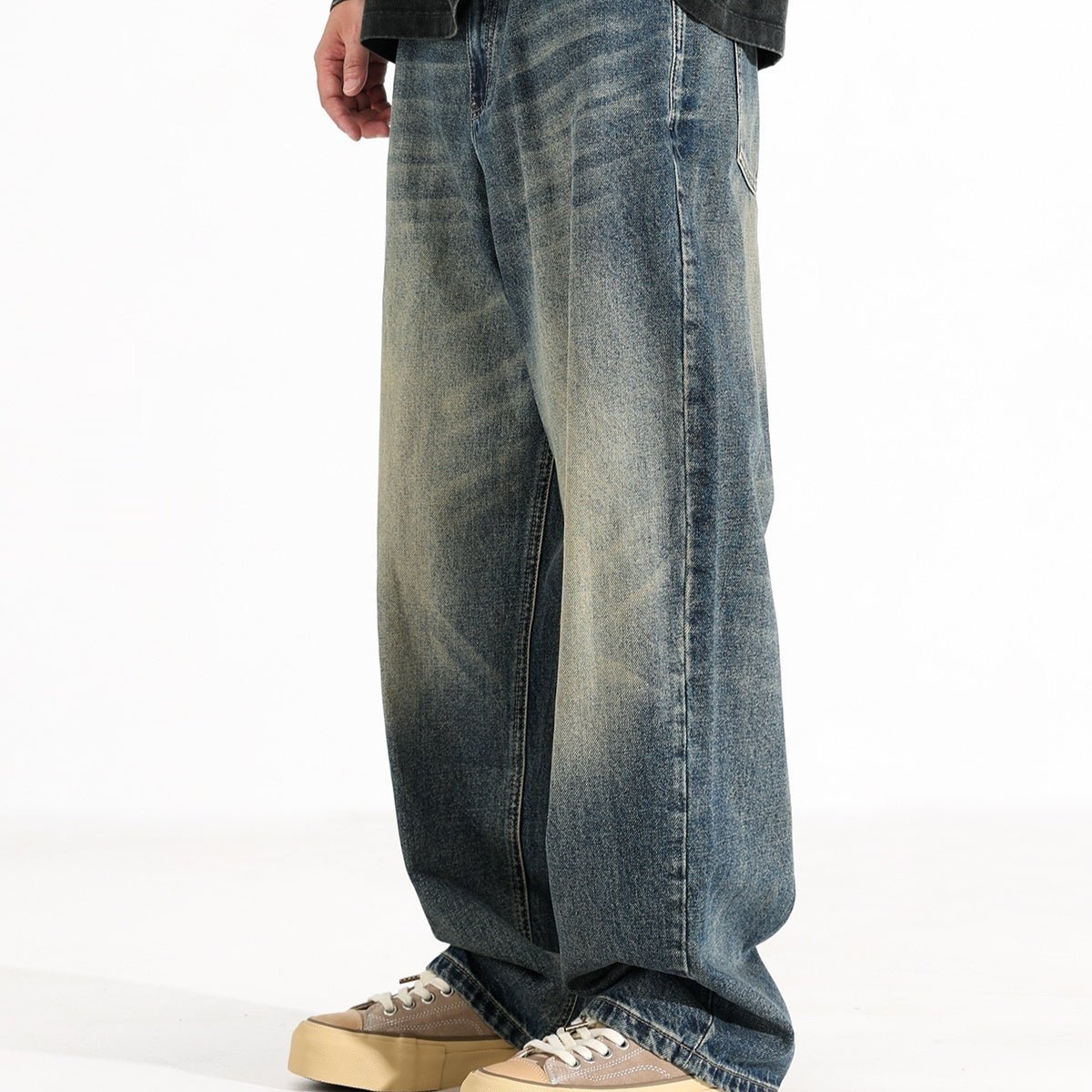 American Retro Loose Wide Leg Jeans