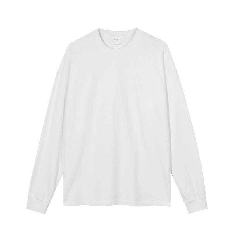 Heavyweight Washed Distressed Vintage Long Sleeve T-Shirt