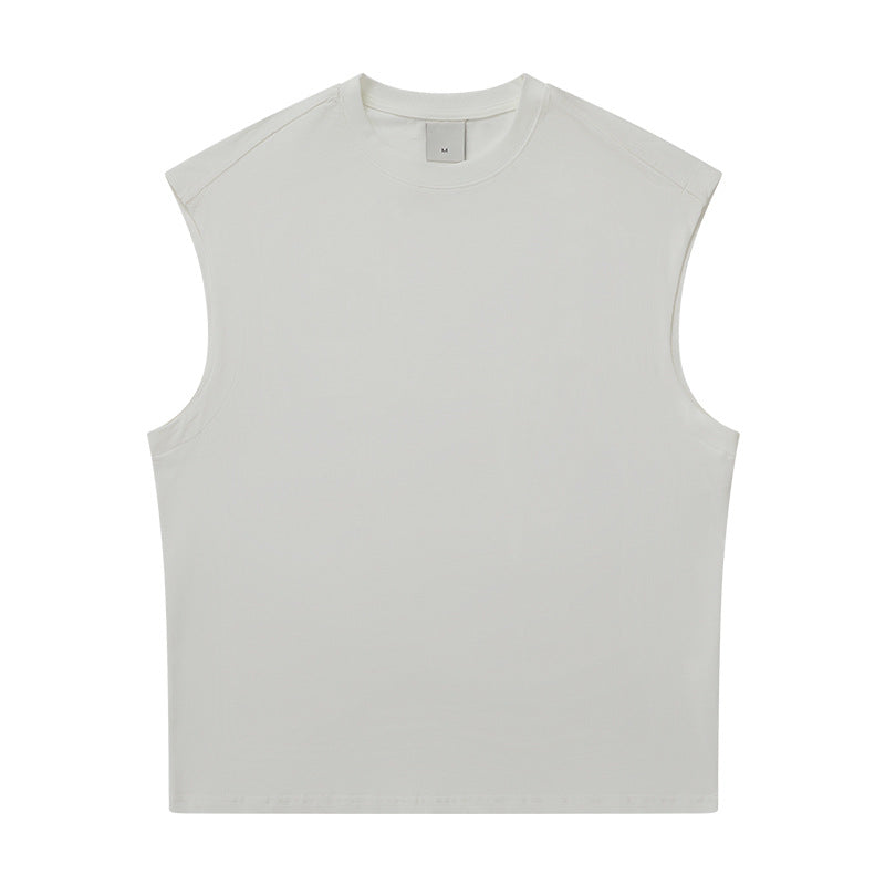 Heavyweight Sleeveless Pure Cotton Sleeveless T-shirt