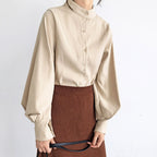 Lantern sleeves work with casual shirts