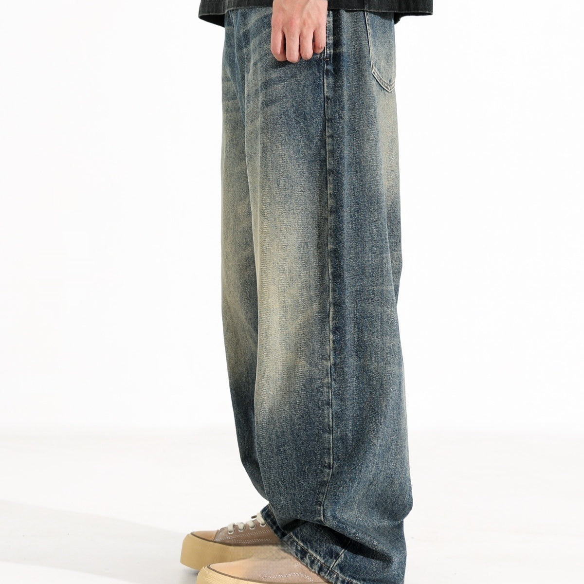 American Retro Loose Wide Leg Jeans
