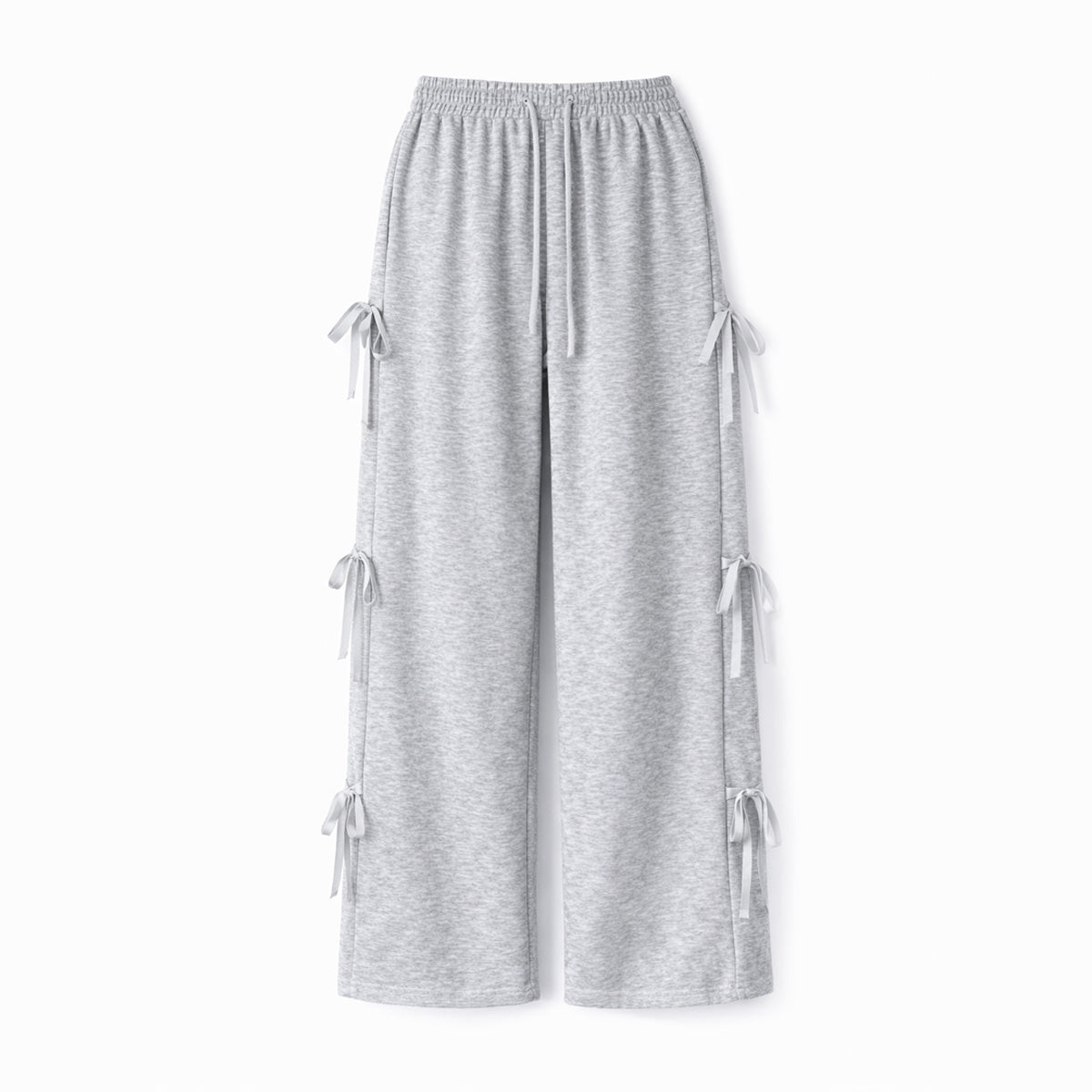Gray High-Waist Loose Fit Trousers