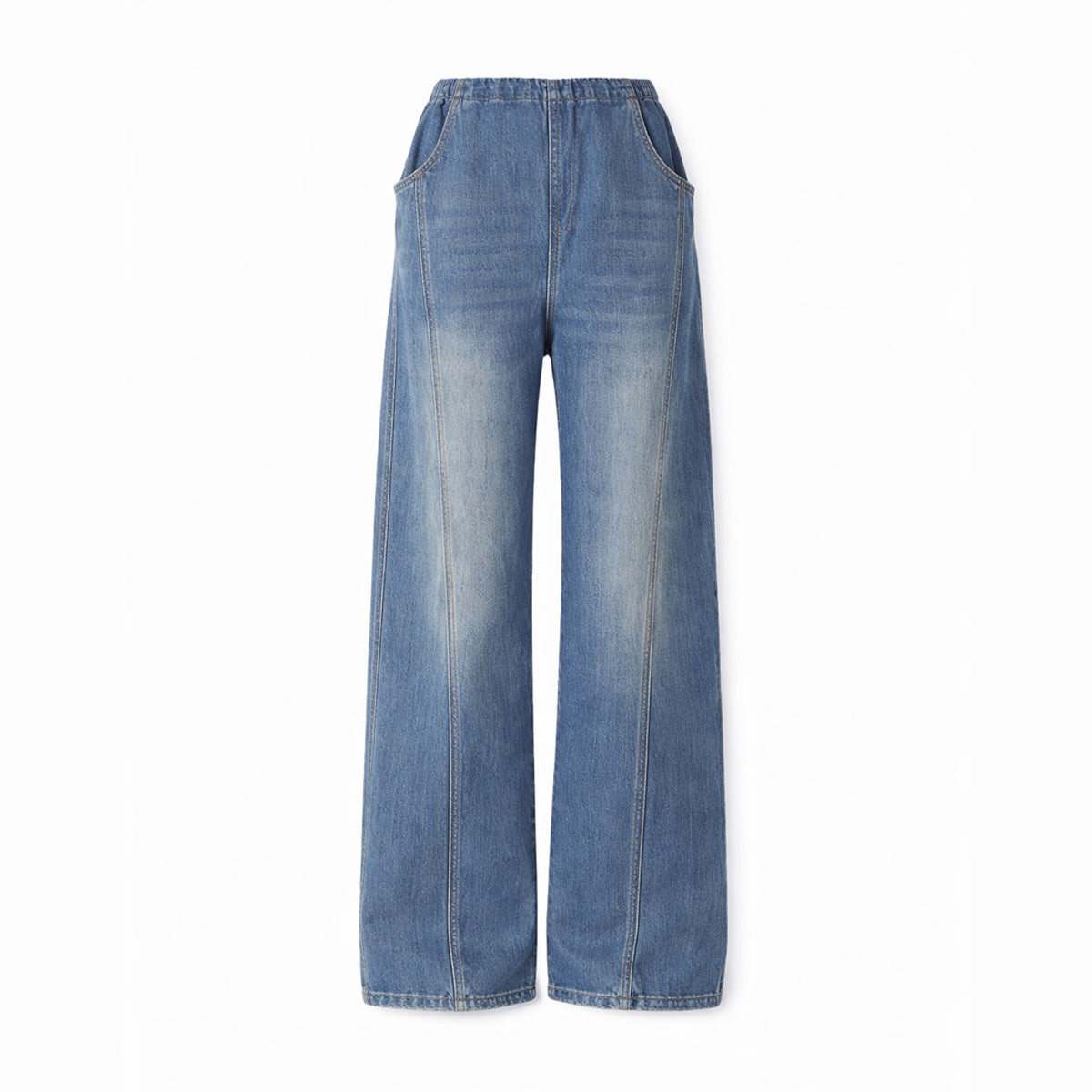 Vintage Blue High-Waist Loose Fit Jeans