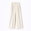 Apricot Mid-Rise Wide-Leg Pants