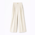 Apricot Mid-Rise Wide-Leg Pants