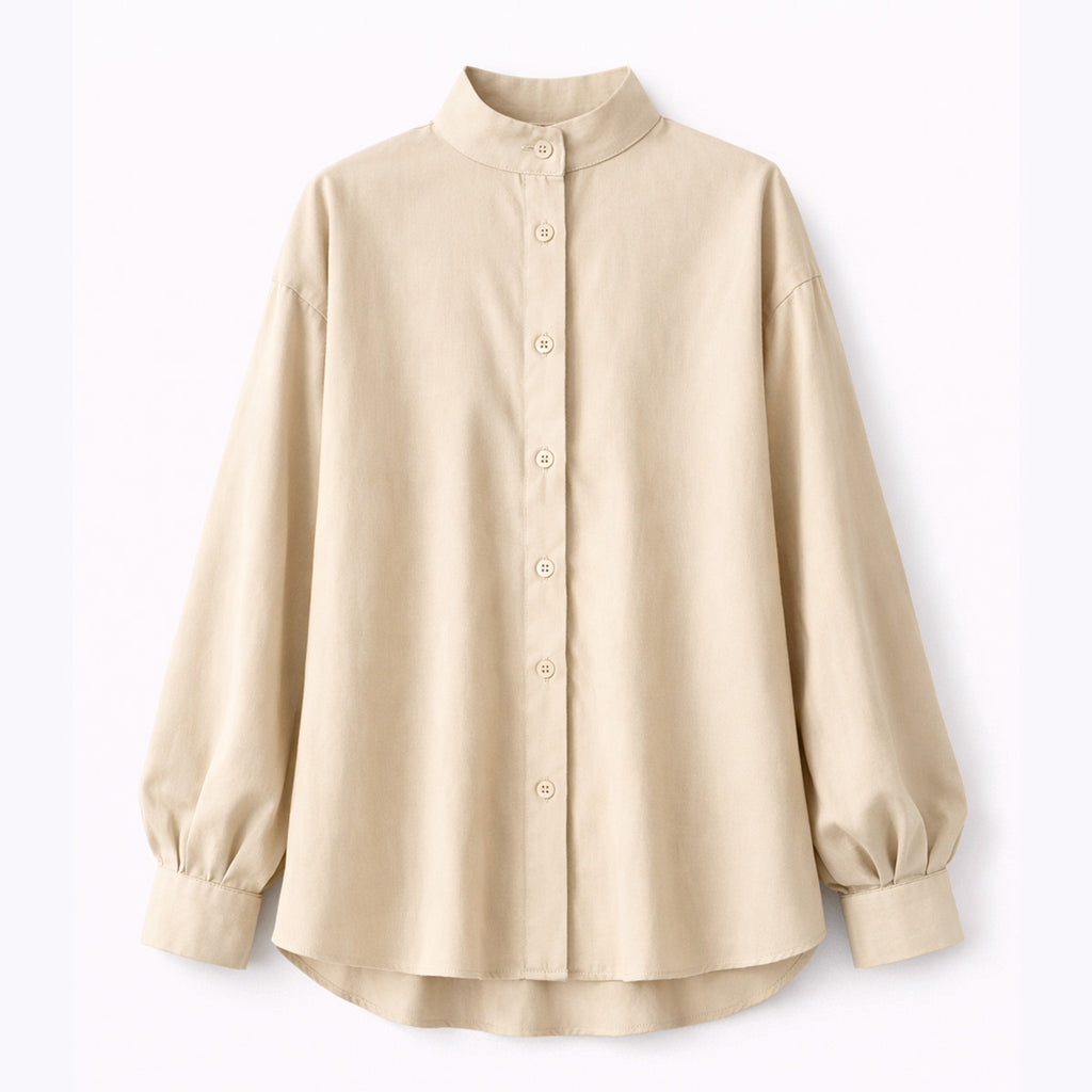 Lantern sleeves work with casual shirts