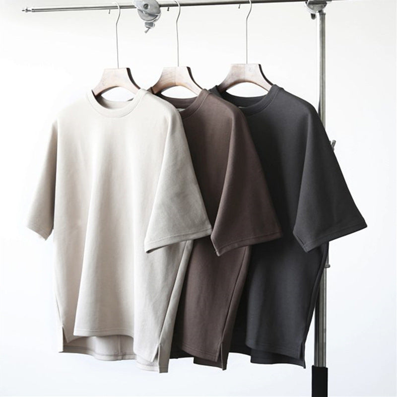 Men's Loose Drop Shoulder Heavyweight Short Sleeve T-Shirt