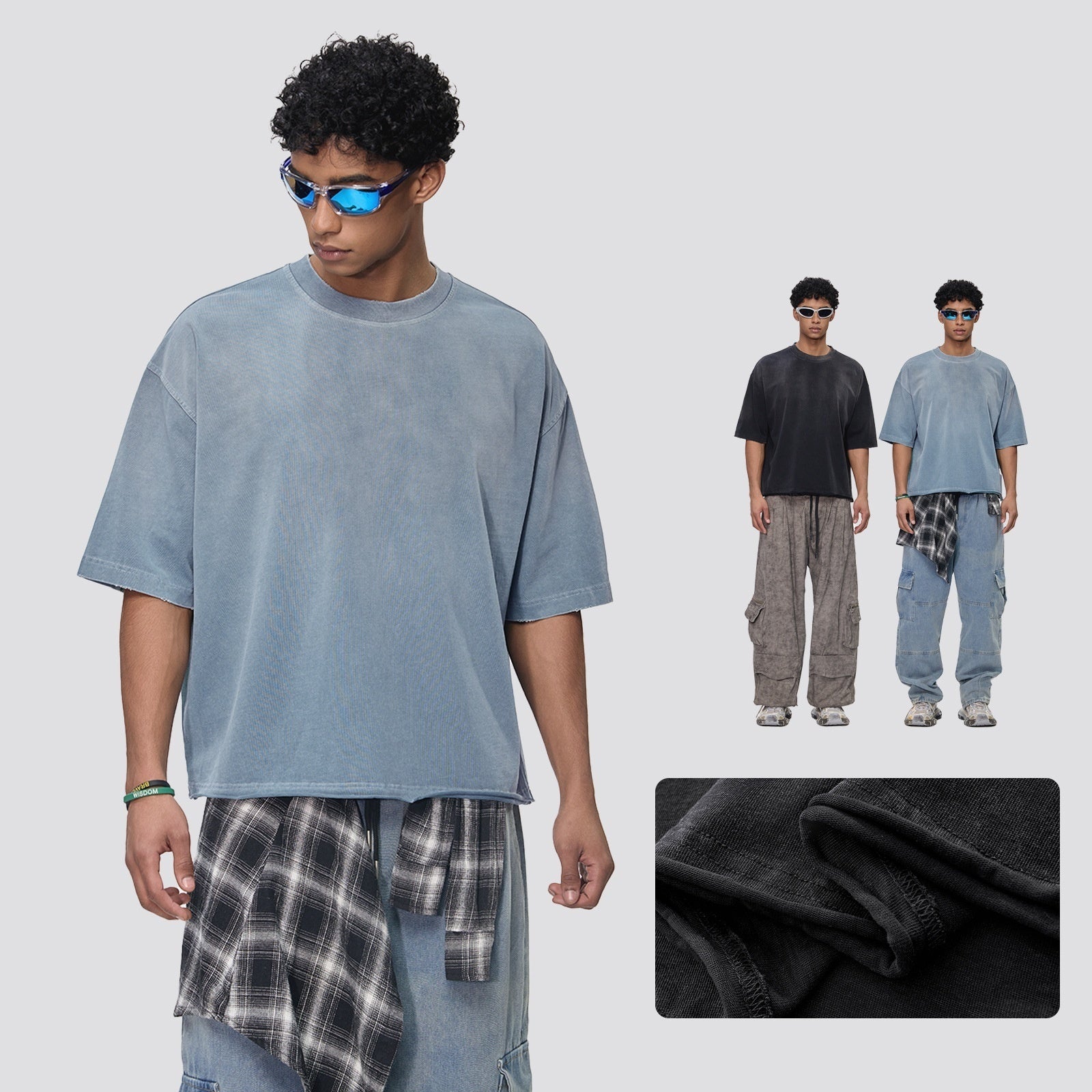 Oversized Washed Cotton T-Shirt