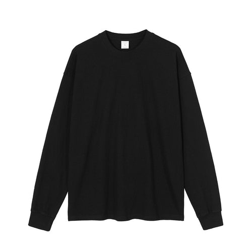Heavyweight Washed Distressed Vintage Long Sleeve T-Shirt