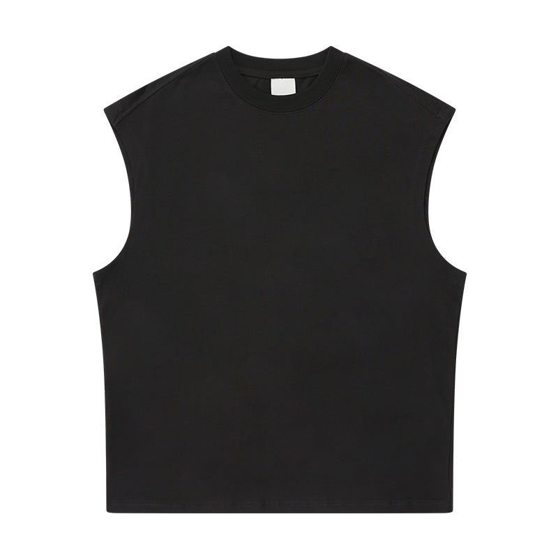 Heavyweight Sleeveless Pure Cotton Sleeveless T-shirt